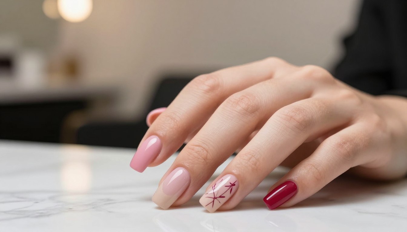 short acrylic nail ideas