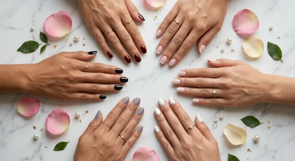 Short round nails11