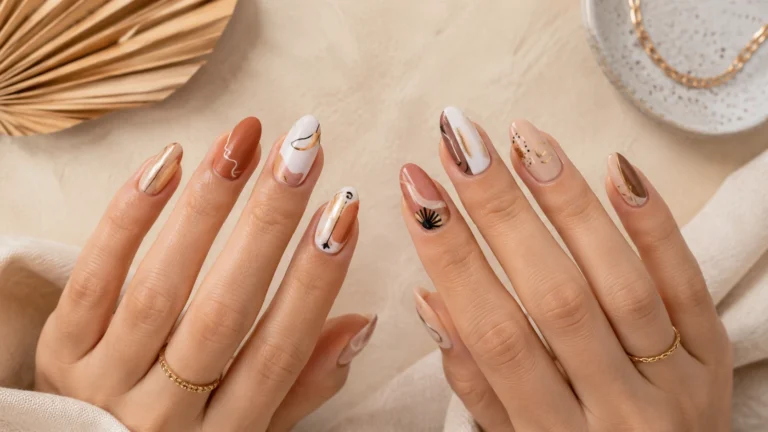 abstract art nail