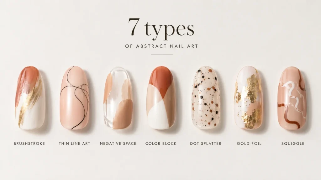 Abstract art nail nails