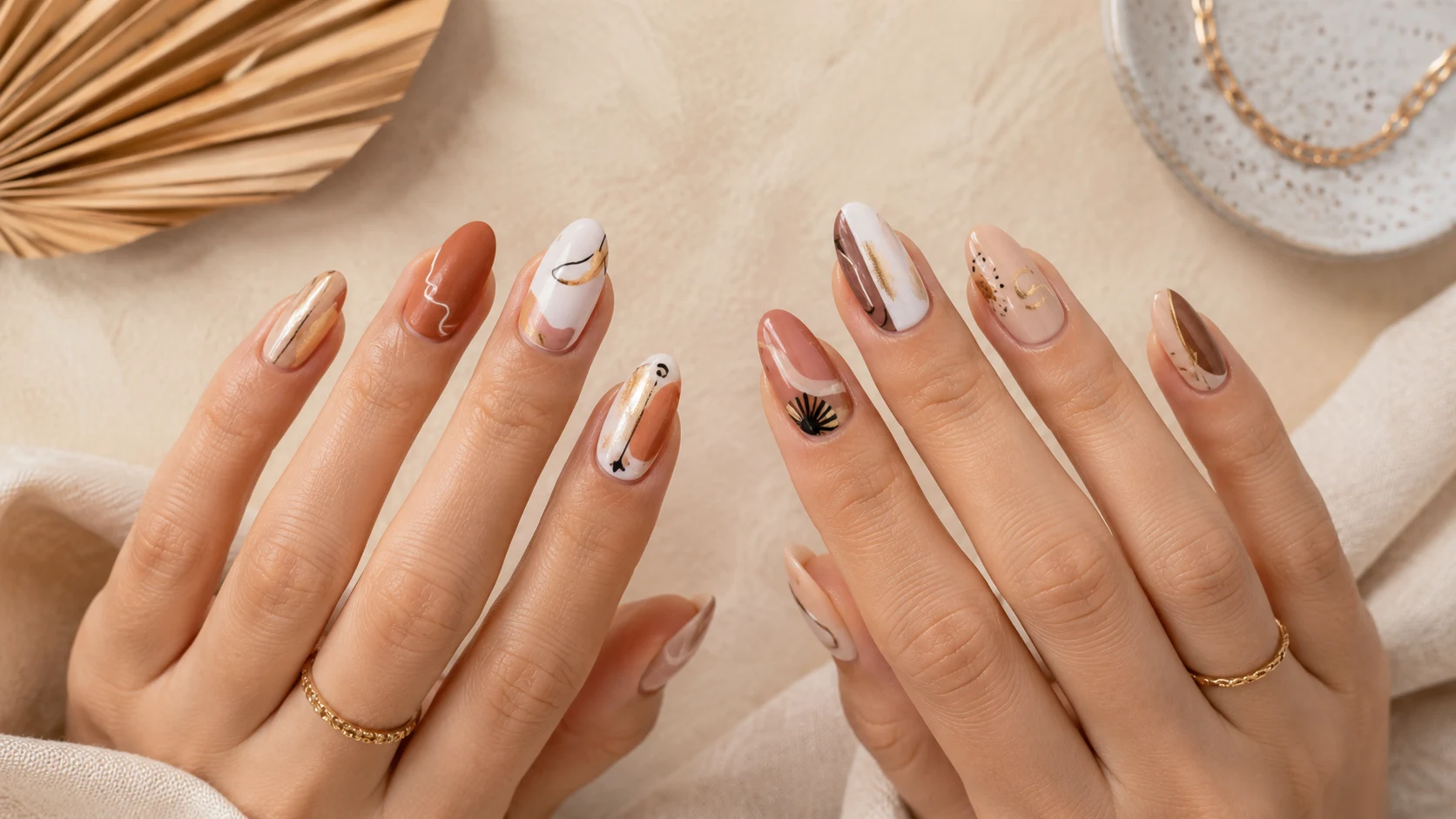 abstract art nail