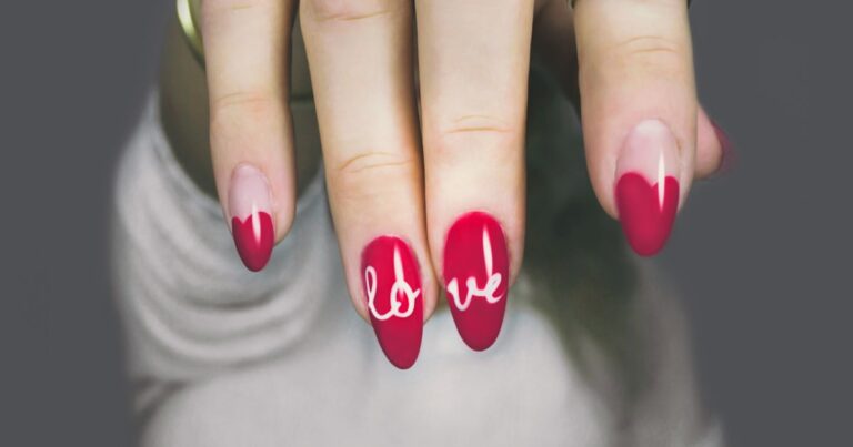 Glossy pink gel nail manicure finish after a salon appointment