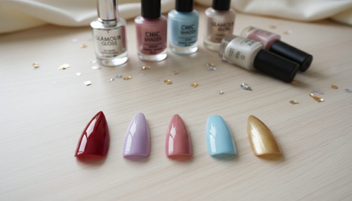 Nail shapes chart guide